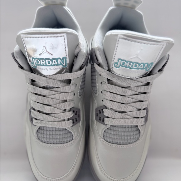 Jordan Light Gray and White Sneakers - Picture 3 of 6